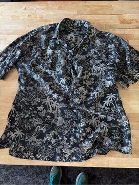 Vintage Silk Icon 100% Silk Hawaiian Shirt
